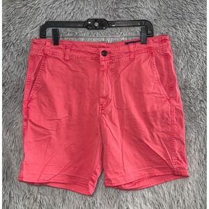 Vineyard Vines Men Coral Chino Shorts Size 32 Flat Front Casual